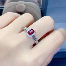 Натуральное и настоящее рубиновое кольцо, драгоценный камень, обручальные кольца для женщин, хорошее ювелирное изделие, подарок, оптовая продажа 2024 - купить недорого