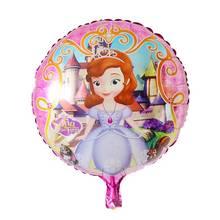 10pcs 18inch Princess Sof Foil Balloon Queen Sofia Balloons Baby Shower Girls Birthday Party Decoration Inflatable Helium Baloon 2024 - buy cheap
