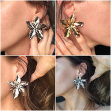 POXAM-pendientes de Metal con diseño geométrico para mujer, aretes grandes, Estilo Vintage, 2019 2024 - compra barato