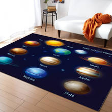 Galaxy Solar System Planet Carpets for Bed Room Modern Home Large Area Rug for Living Room Bay Window Mat 2024 - buy cheap