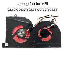 Компьютерные вентиляторы для MSI GS63 VR GS73 GS73VR GS62 MS-17B2 MS 16K2, кулер для охлаждения процессора GPU Graphics BS5005HS U2F1, радиатор, Новинка 2024 - купить недорого