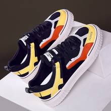 spring autumn new tide casual all-match men flat sneakers mixed colors middle heels lace-up low tops men 2024 - buy cheap