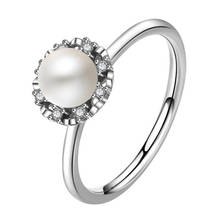 Женское кольцо из серебра 925 пробы, с инкрустацией 2024 - купить недорого