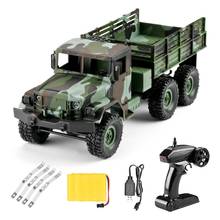 1/16 2.4G 6WD RTR RC Car LED Light Camouflage Militarial Off-road Truck Kids Toy LED headlights serve to dispel darkness 2024 - buy cheap