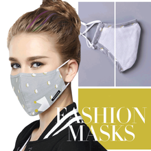Хлопок PM2.5 против дымки маски Анти-пыль рот маски угольный фильтр маска для Тканевая маска для лица с 2 шт. фильтр 2024 - купить недорого