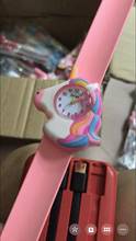 50pcs 3D Unicorn Horse Cute Children'S Cartoon Watch Child Silicone Quartz Wristwatch Baby Girl Boy More Intimate Holiday Gift 2024 - buy cheap