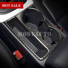 For Audi A4 S4 Carbon Fiber Console Water Cup Holder Panel Trim Cover 2008-2015 1pcs Car Accessories Interior Car Decor Car Trim 2024 - buy cheap