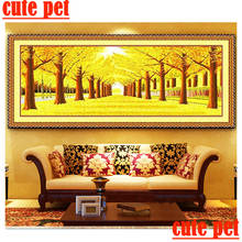 wallpaper diamond Cross stitch Autumn scenery DIY Mosaic Diamond Painting Large diamond Embroidery full diamond Home Wall Decor 2024 - buy cheap