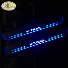 2PCS Acrylic Dynamic LED Door Sill Car Scuff Plate Pedal Threshold Pathway Welcome Light For Nissan X-trail T32 2013 - 2020 2024 - buy cheap