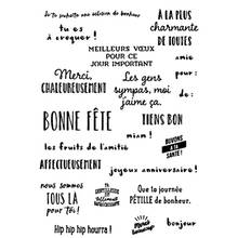 French Words Craft Transparent Silicone Stamp for Scrapbooking DIY Photo album Decorative Card Making Clear Stamps Sheet 2024 - buy cheap