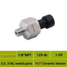 abs pressure sensor transmitter, 15psi, 30, 50, 75 psi absolute, 1 5V signal, 1.6bar, 6 bar, 150psi, 10bar, 16bar, 1 8NPT, fuel 2024 - buy cheap