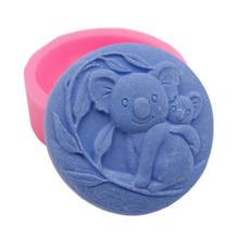 Koala Projeto Silicone Molde Sabão Moldes Bolo Decorativo Artesanato Cera Aromaterapia Fragrância de Gesso Molde de Silicone 2024 - compre barato