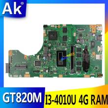 Placa base para portátil AK TP550LD para ASUS TP550LD TP550LA TP550L TP550 prueba placa base original DDR3L 4G RAM I3-4010U GT820M 2024 - compra barato