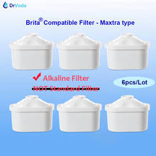 Cartuchos de agua con filtro de repuesto, 6 unidades, alcalino, hidrógeno antioxidante, Compatible con jarra Brita Maxtra 2024 - compra barato