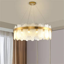 Art Deco Postmodern Golden Round Chandeliers Large Lamp Suspension Luminaire Lampen Pendant Lamp For Dinning Room Living Room 2024 - buy cheap