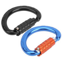 20KN Outdoor Climbing Carabiner Semi-Circle Auto Locking Carabiner Mountaineering Climbing Aluminum Clip Hook Climbing Buckle 2024 - buy cheap