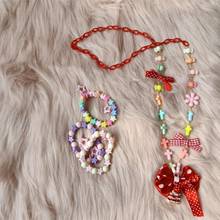 Handmade Candy Lolita Sweet Necklace Harajuku Kawaii Sweet Small Bow Sweater Chain 2024 - buy cheap