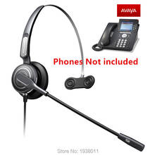 Qualidade Premium headse HD fones de ouvido com microfone para o AVAYA 1608 1616 9608 9611 9620 9630 9640 9650/2410 2420 4610 4620 4621 2024 - compre barato