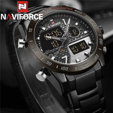 NAVIFORCE-reloj Digital de cuarzo para hombre, cronógrafo deportivo militar, de acero inoxidable, de lujo, nuevo, 9171 2024 - compra barato