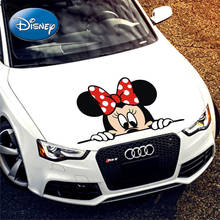 Disney Simple Creative Personality Car Decoration Sticker  Fashion Cute Cartoon Mickey Mouse Mickey Minnie Couple Car Sticker 2024 - buy cheap