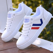 Men Sneakers 2021 Fashion Men Casual Shoes White Shoes Leather Casual Shoes Comfortable Men's Sports Shoes Flat Boys Shoes 2024 - buy cheap