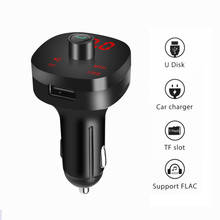 4.1A USB AUX FM Transmitter Wireless Bluetooth Car Kit Handsfree Dual USB Phone Fast Charger Car Cigarette Plug TF Card 2024 - buy cheap