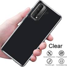 Capa transparente de silicone macio para huawei, capinha para os modelos p smart 2021, p40 lite, mate 40 pro, y7a, y6p, y5p, nova 8se, honor 30, 20, 20s 2024 - compre barato