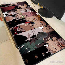 Anime Demon Slayer Kimetsu No Yaiba Gaming Large Gamer Led Computer Big Mousepad Mat With Carpet For Keyboard Desk 2024 - buy cheap