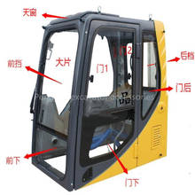 Excavator glass Hitachi Komatsu Sany Sumitomo XCMG Kobelco Kato Kubota Zhonglian Case cab windshield glass double layer parts 2024 - buy cheap