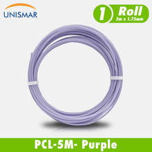 Unismar-filamento PCL para bolígrafo 3D, plástico de impresión, 1,75mm de diámetro, material plástico, fluorescente, púrpura, 5M 2024 - compra barato