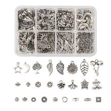 1 caja de espaciadores de cuentas y colgantes, cuentas de Metal de estilo Tibetano para la fabricación de joyas, pulsera DIY, accesorios para collar 2024 - compra barato