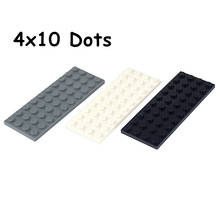 10pcs DIY Building Blocks Thin Figures Bricks 4x10 Dots 3 Color Educational Creative Size Compatible With Leduo Toys 2024 - buy cheap