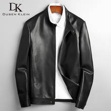 Men Genuine Leather Jacket Real Sheepskin Jackets Casual Short Black Pockets 2020 Autumn New Jacket for Man S80203 2024 - buy cheap