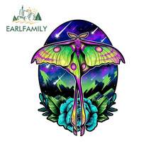 EARLFAMILY 13cm x 10.5cm For Comet Moth Creative Car Sticker Sunscreen Decal Bumper Waterproof Car Decoration For JDM SUV RV 2024 - buy cheap