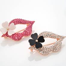 Trendy Fine Lip Brooches For Women Personality Pins Simple Fashion  Jewelry 2024 - buy cheap