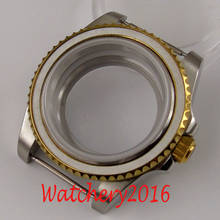 Caixa para relógio, em aço inoxidável, moldura giratória, 40mm, ideal para nh35, nh36, miyota 8215, eta 2836 2024 - compre barato