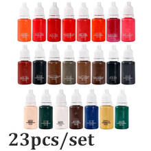 23pcs/set 15ml Professional Multi Colors Tattoo Ink Pigment Set Kits Beauty Makeup Paints Bottles Tool Body Art Tattoo Accessory 2024 - buy cheap