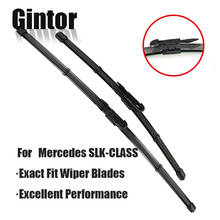 Gintor-limpador de para-brisa de carro, lâmina automotiva para mercedes-benz slk-class r170 r171 r17. modelo ano de 1996 a 2016, com gancho de fixação 2024 - compre barato