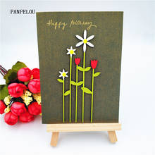 PANFELOU dies cutting dies Rose bushes Birthday card Scrapbooking DIY album cards paper die metal craft stencils punch cuts 2024 - buy cheap