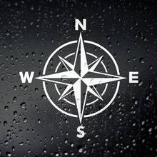 Black/Silver Compass Campervan Car Body Stickers Window Door Decal Funny Top Quality Waterproof  S511 2024 - buy cheap