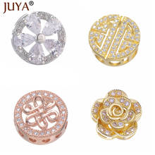 Juya Fashion Flower Charms Spacer Beads Accessories For Jewelry Making DIY Beaded Bracelet Necklaces Charm Beads 2024 - buy cheap