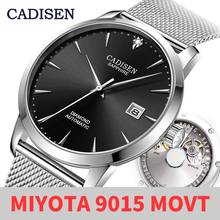 CADISEN ультра-тонкие простые классические мужские механические часы бизнес MIYOTA 9015 часы люксовый бренд автоматические часы reloj hombre 2024 - купить недорого