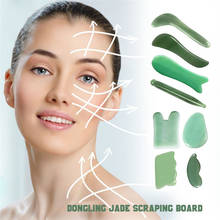 Jade Guasha Massage Board Natural Stone Gua Sha Scraper Beauty Tool Health Care Meridian Scraping Plate Lose Weight Massager 2024 - buy cheap