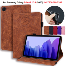 Capa para samsung galaxy tab a7 10.4 polegada SM-T500 SM-T505 t507 capa de couro para samsung galaxy tab um 7 a7 10 4 tablet caso 2020 2024 - compre barato