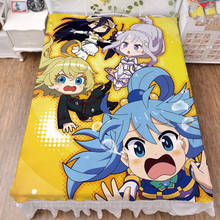 2019-August Japanese Anime Re Zero kara Hajimeru Isekai Seikatsu Milk Fiber Bed Sheet & Flannel Blanket Summer Quilt 150x200cm 2024 - buy cheap