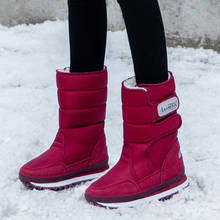 Women boots 2021 winter shoes plush warm slip-resistant women snow boots waterproof platform boots bota feminina for -40 degrees 2024 - buy cheap