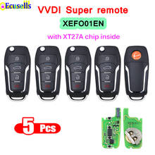 5PCS/LOT Xhorse XEFO01EN VVDI Super Remote with XT27A01 XT27A66 Chip Work for VVDI2 /VVDI MINI Key Tool/VVDI Key Tool Max 2024 - buy cheap