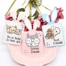 YPP CRAFT Bunny Gift Tags Metal Cutting Dies Stencils for Scrapbooking Stamp/photo album Decorative Embossing Paper Cards 2024 - buy cheap