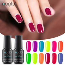 Inagla Fluorescent Soak Off Base Gel Top Coat Matte Top Gel polish Nail Gel Lacquer 8 ml Manicure Long Lasting Nail Color Gel 2024 - buy cheap