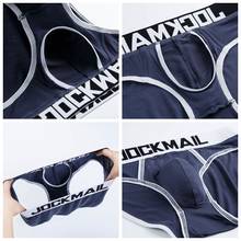 Marca jockmail cueca masculina sensual, cueca para pênis modelo gay push up, cuecas para homens 2024 - compre barato